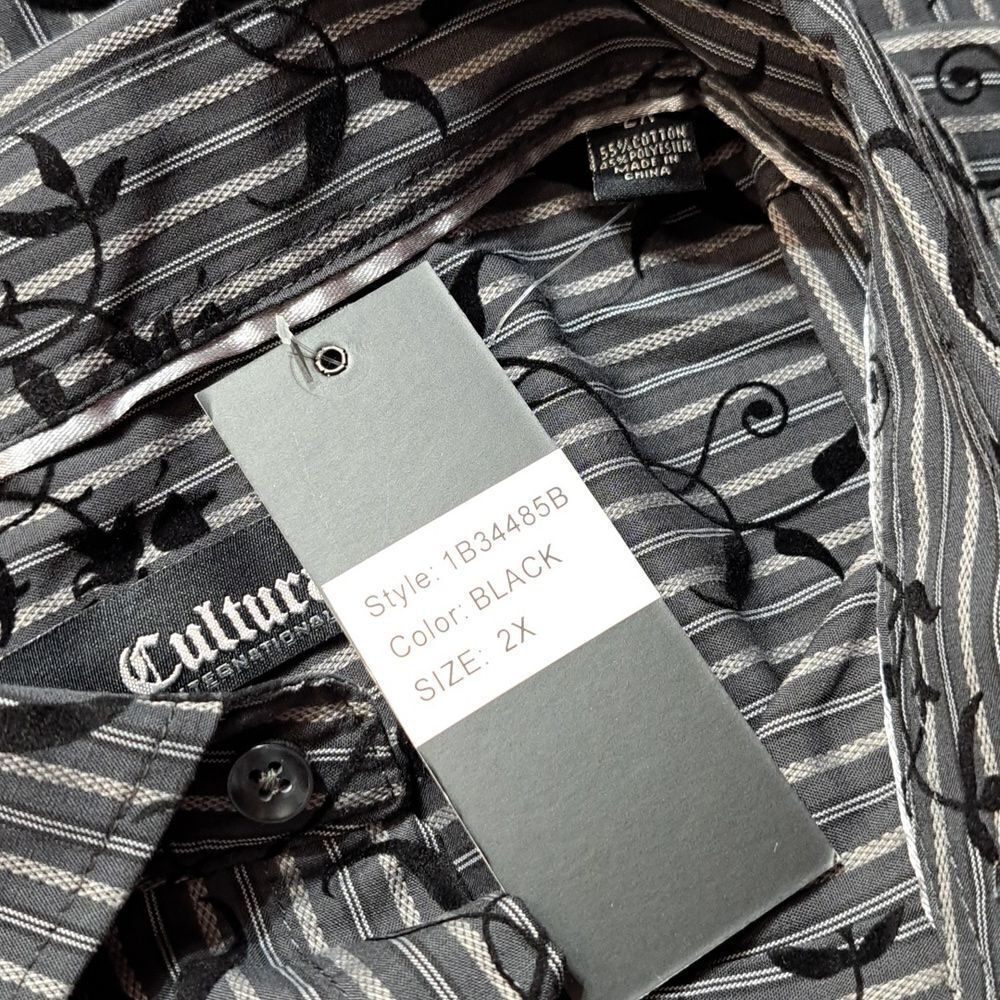 NWT Cultura Paisley Button Down Shirt XXL - Picture 9 of 12